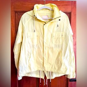 women’s light weight spring jacket in yellow